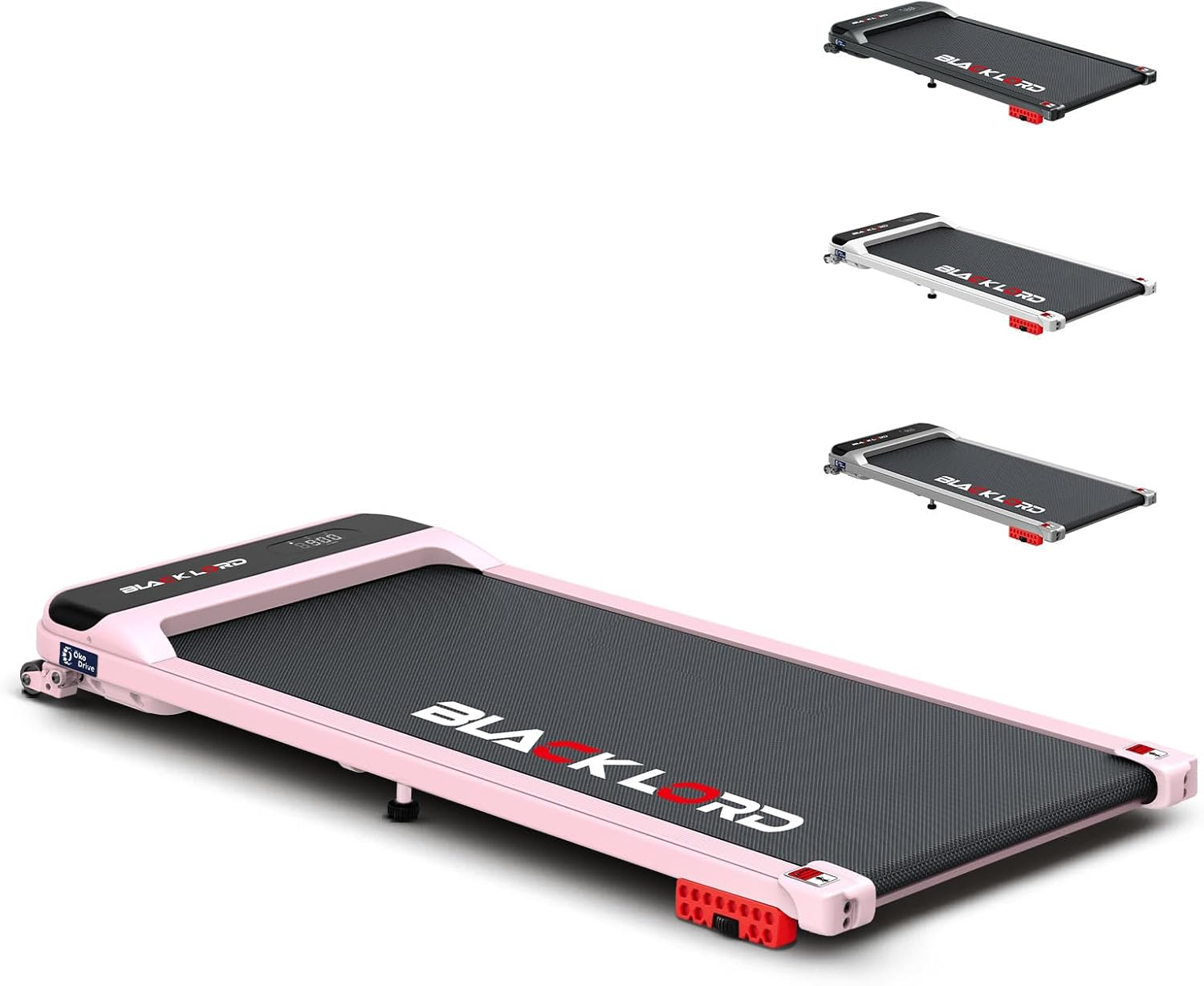 BLACK LORD under Desk Walking Pad Treadmill with 2-Level Incline, 400 Mm Belt Running Machine for Home Gym, Portable under Desk Treadmill Trainer with Remote Control, MS2 Series