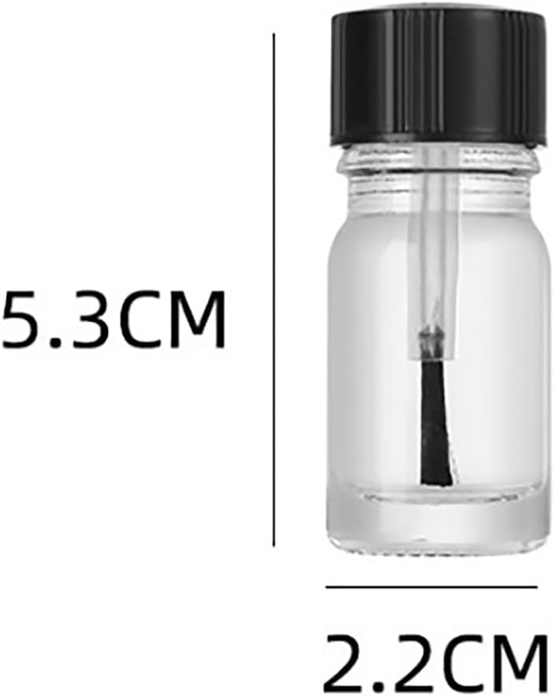 LJJCSFF 5 Pcs 5Ml Empty Nail Polish Bottles with Brush Refillable Nail Polish Container Tube Nail Art Bottle Nail Varnish Jar image number 1