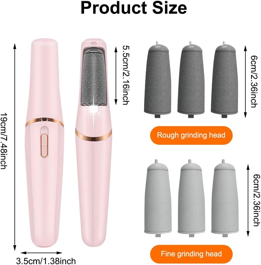 Electric Callus Remover for Feet, Electric Callus Remover, Rechargeable Callus Removal Foot, Pedicure Set, Foot Care, Electric for Hard, Dead, Cracked Dry Skin image number 1