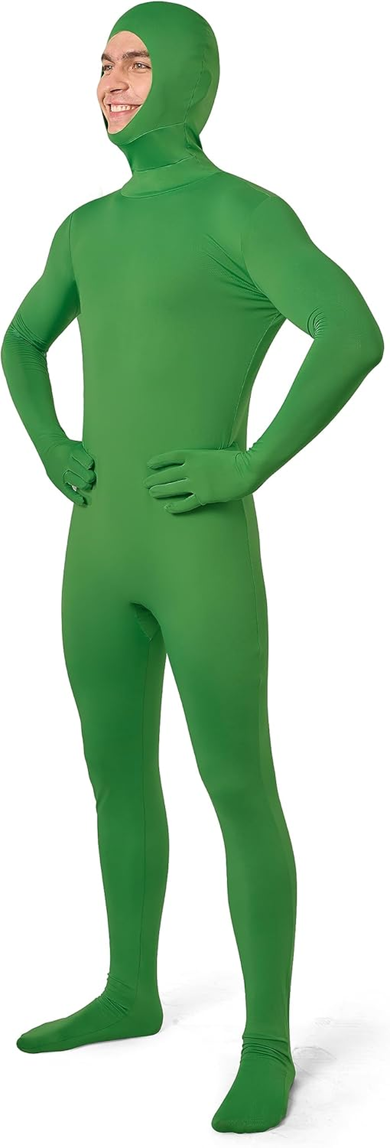 Spooktacular Creations Mens Halloween Costume Open Face Bodysuit Jumpsuit, Zentai Costume Bodysuit for Halloween Party image number 2
