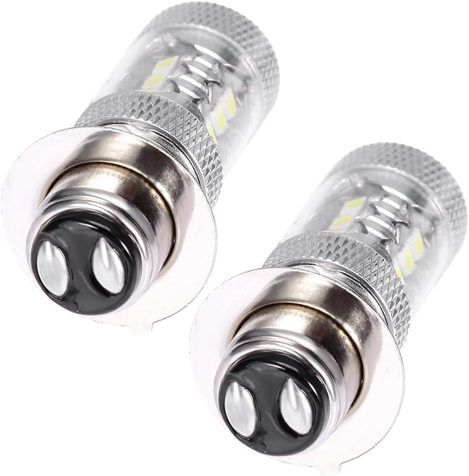 80W Upgrade LED Headlights Bulbs Super White for Yamaha Banshee 350 YFZ350 Big Bear YFM350 YFB250 Timberwolf (Pack of 2) image number 6