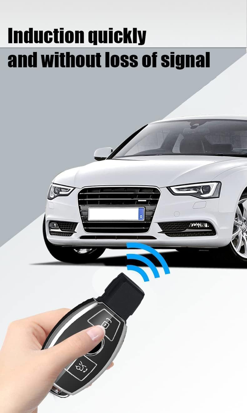 Key Case Cover Fit for Mercedes Benz G Class TPU Keychain Key Fob Key Shell Accessories Protector 3 Button Black image number 2