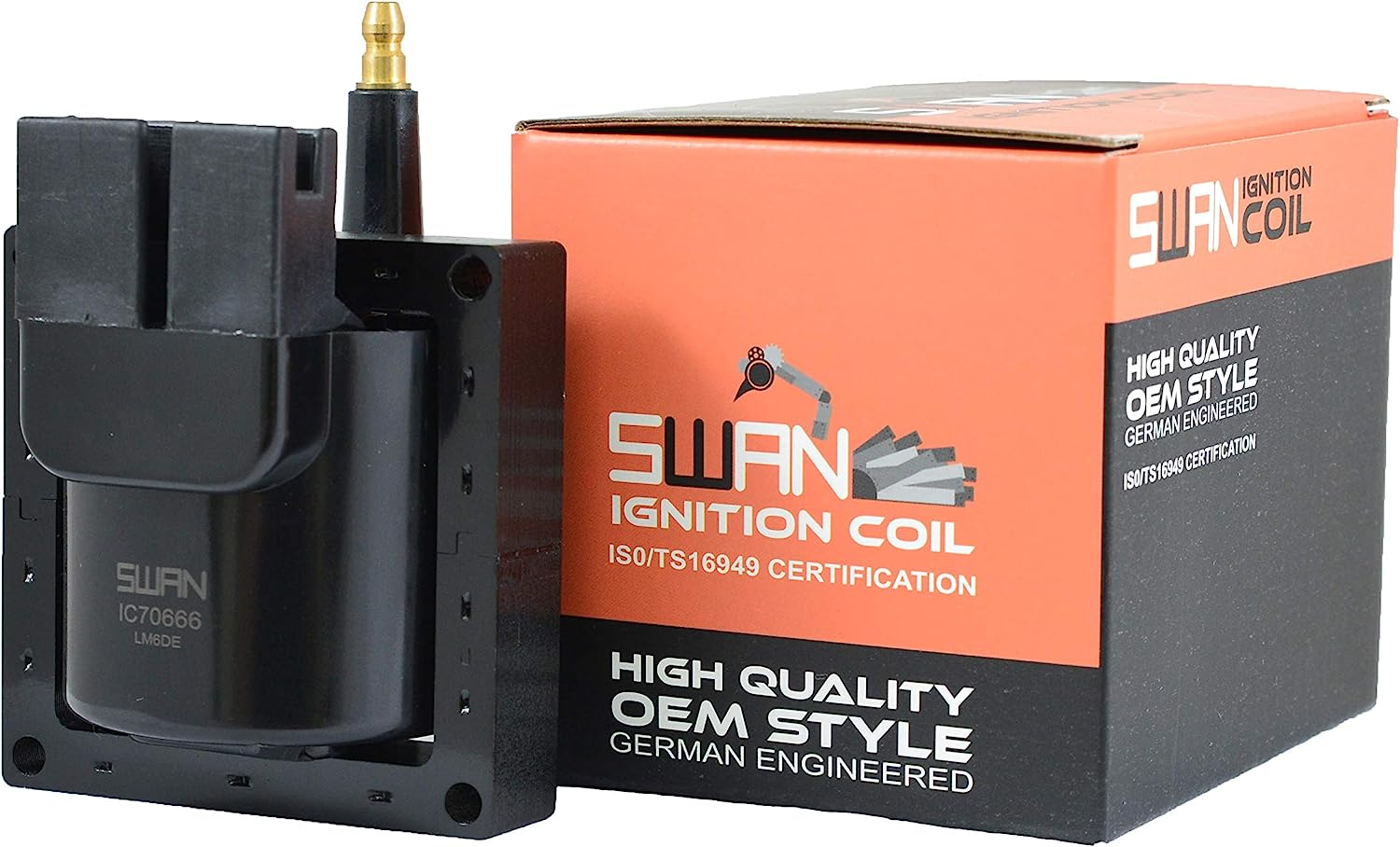 Swan Ignition Coil for Ford Falcon Futura XR-8 F100 F150 F250 & Mustang 4.9L 5.0L V8