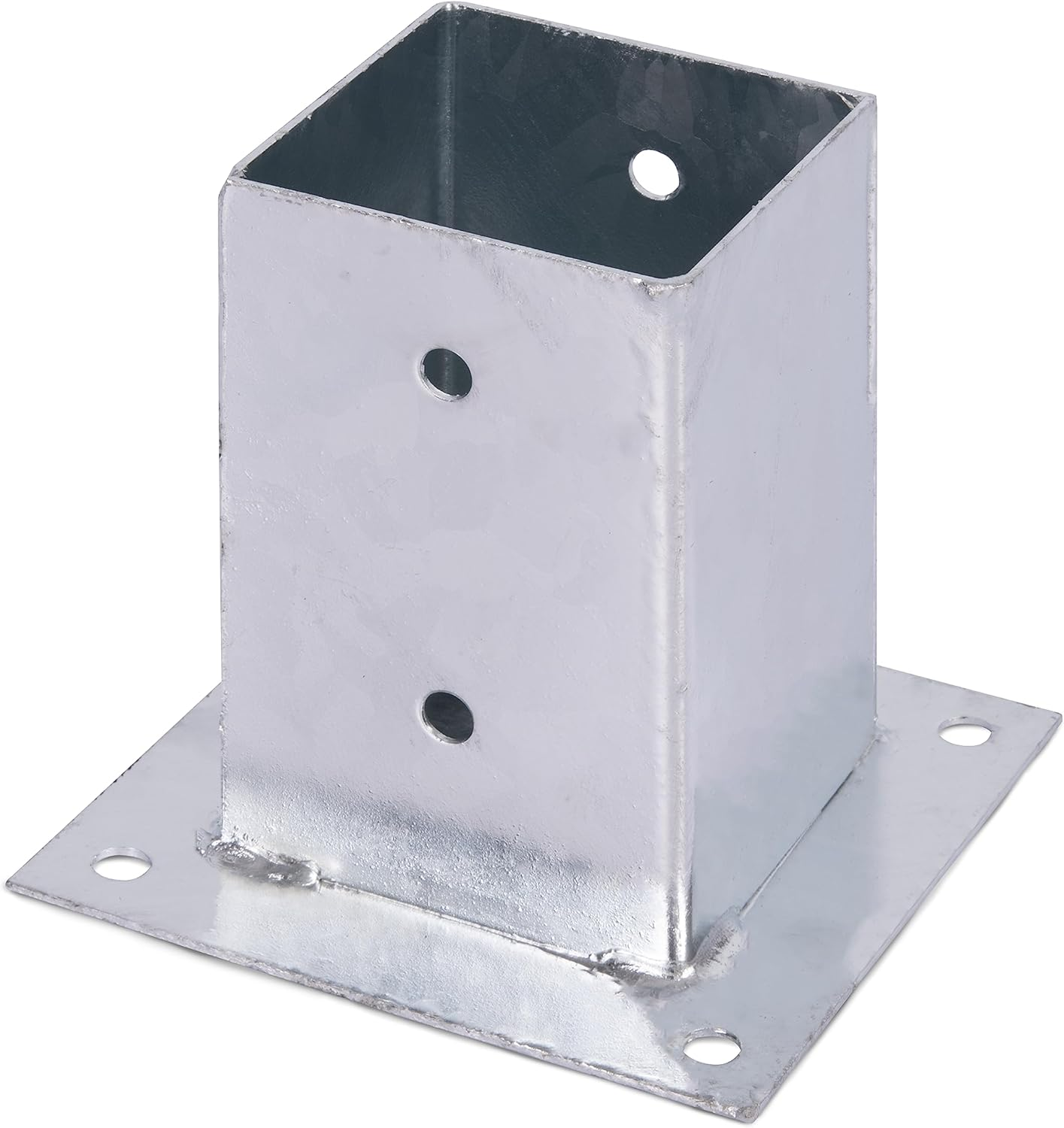 Screw-On Sleeve for Square Wooden Posts Hot-Dip Galvanised 91 X 91 Mm image number 1