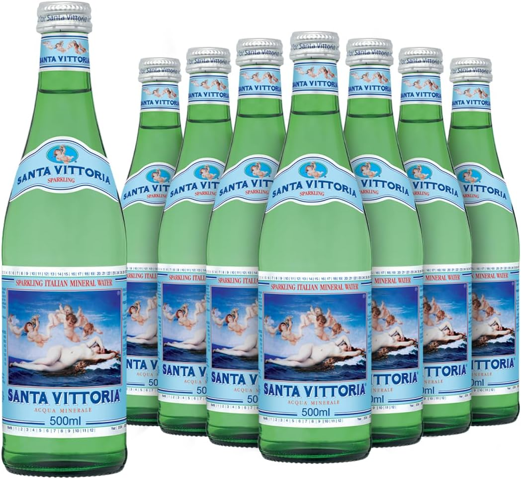 Santa Vittoria Sparkling Mineral Water, 24 X 500 Ml image number 1
