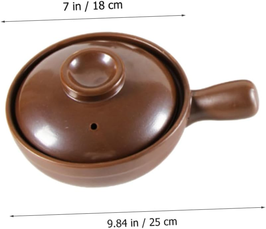 Lithium Porcelain Casserole Small Ceramic Pot for Rice Soup Home Cooking Kitchen Stew Pot image number 5