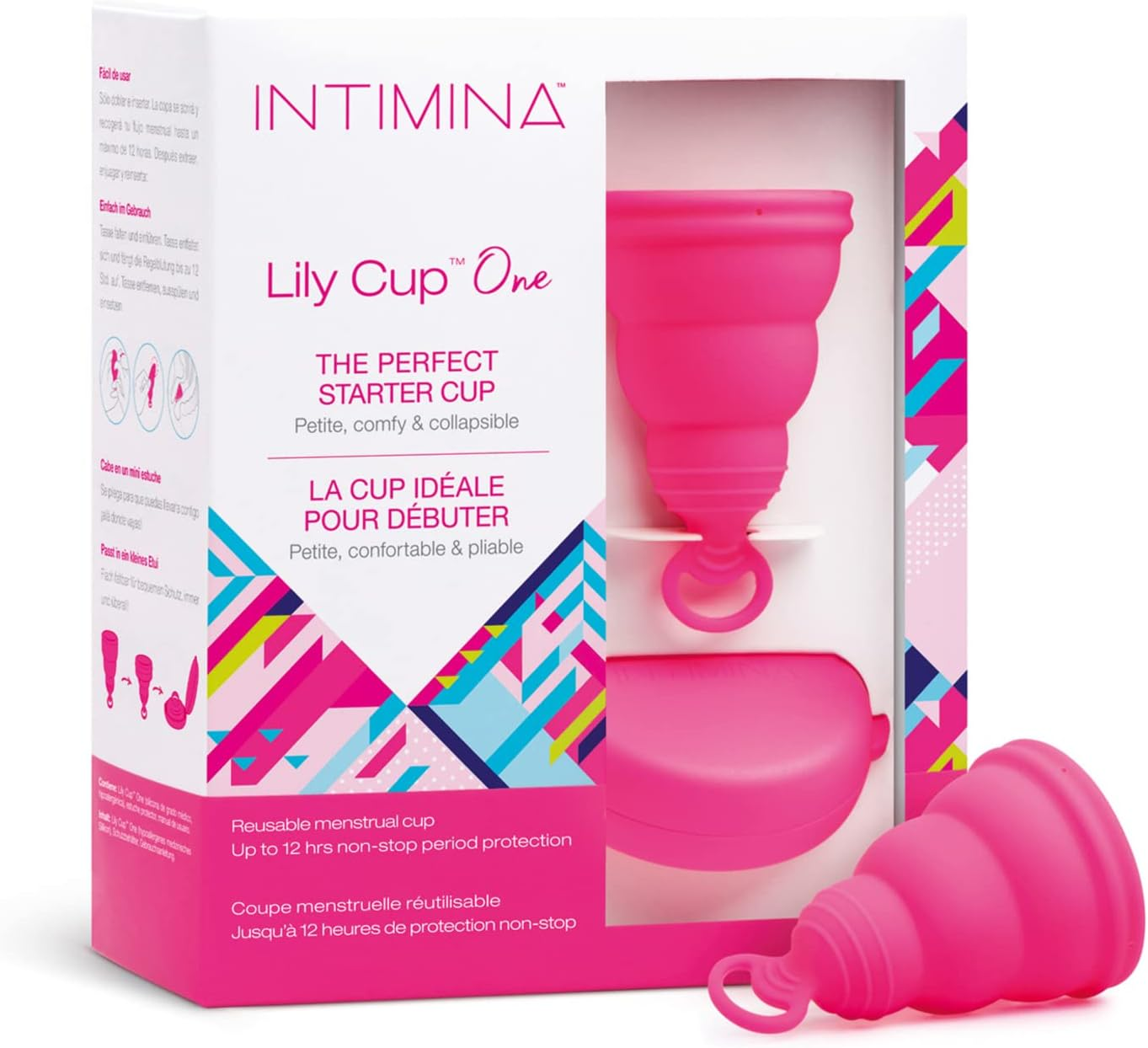 Intimina Lily Cup One - the Collapsible Menstrual Cup for Beginners, Period Cup for Teens image number 1