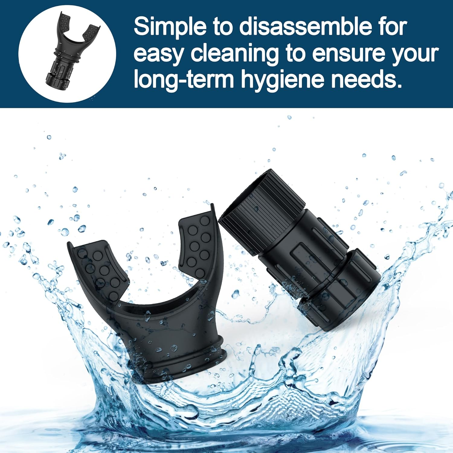 Versatile Resistance- Adjustable Breathing Trainer for Lungs, Breathing Exercise Device Is Easy to Adjust the Level to Improve Fitness & Strength (Black) image number 6