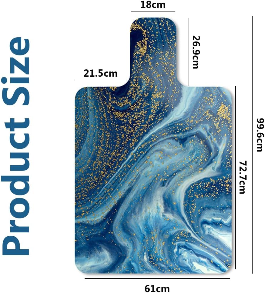 TOMVAES Durable Pilates Reformer Mat with Grip, Reformer Machine Towel, Portable Mats with Mesh Bag for Home Exercising Workout﻿ Blue image number 5