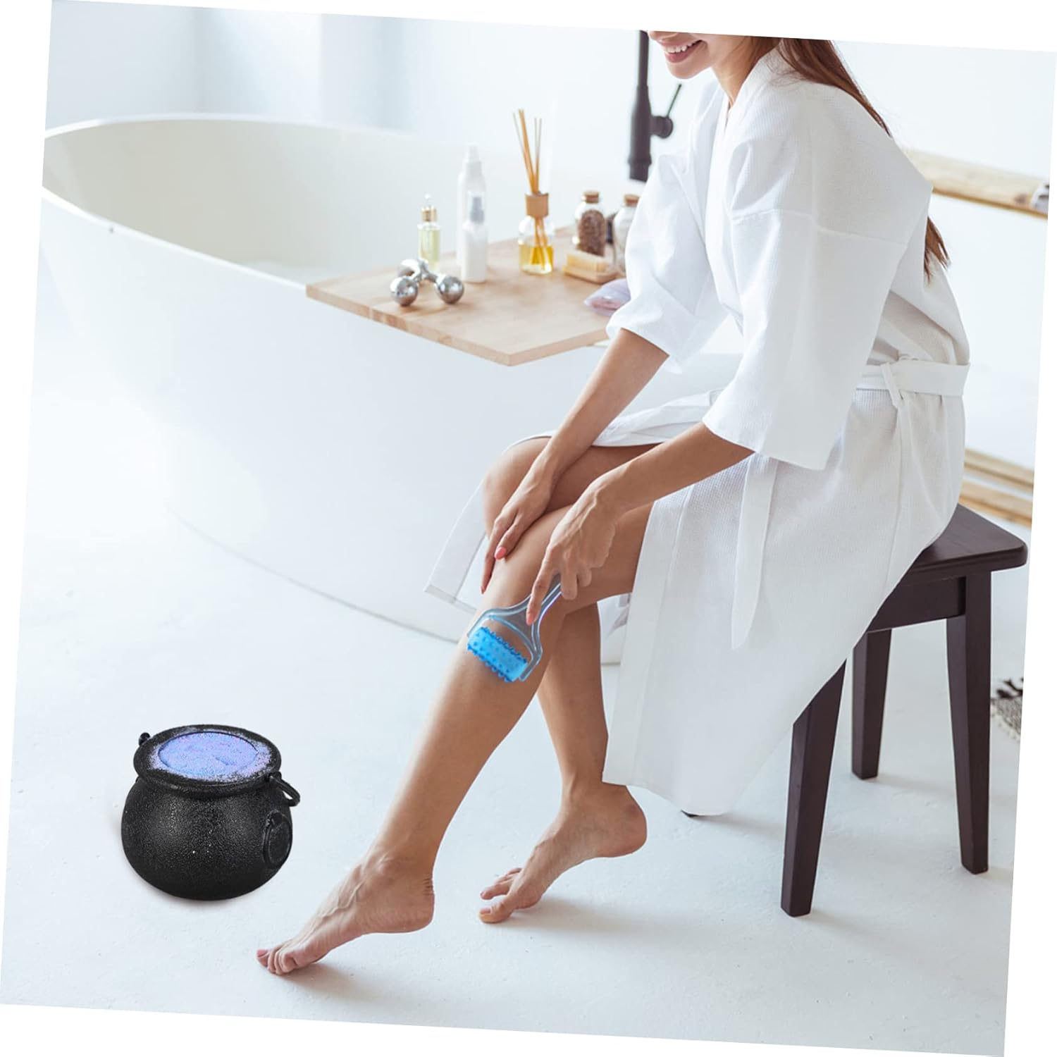 TOPPERFUN 1Pc Halloween Shower Ball with Bath Salt Relaxing and Moisturizing for Adults for Party Favors and Self Care Premium Ingredients for Skin Nourishment and Aromatherapy image number 1