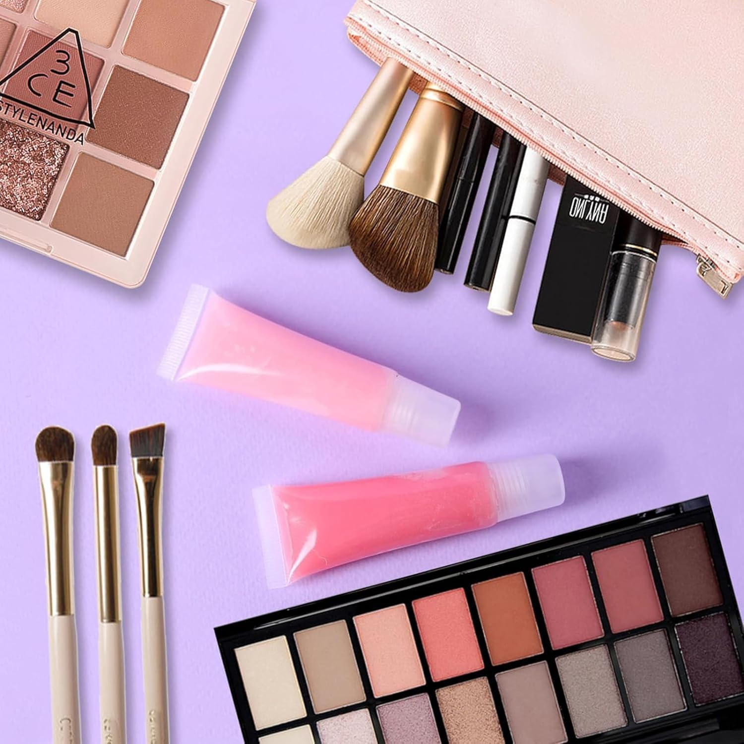 8Pcs Lip Gloss Tubes, Empty 10Ml Clear Lip Balm Containers Refillable Mini Lip Gloss Squeeze Bottle with Dispensing Filling Tool for Women & Girls Home Cosmetics Makeup Travel Toiletries image number 6