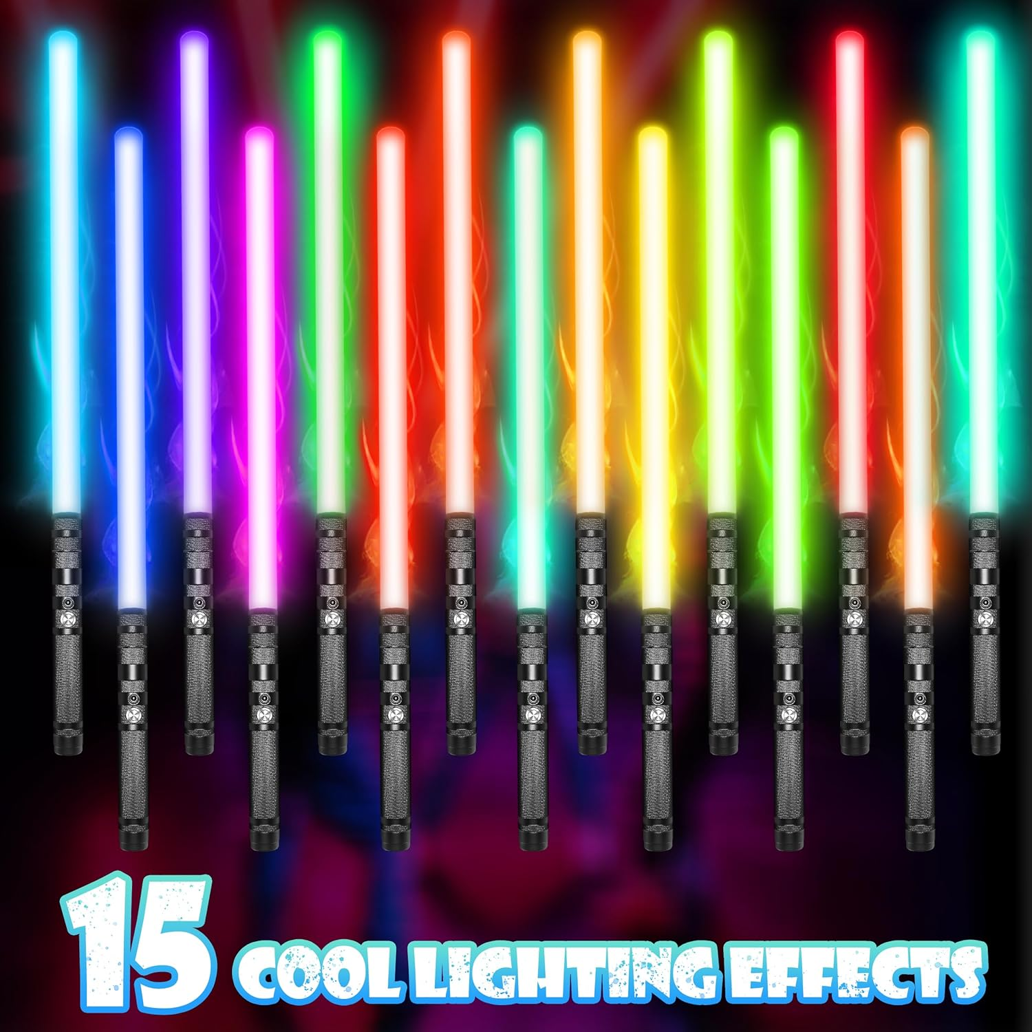 Skirfy Light Saber for Adults, Realistic Heavy-Duty Metal Hilt, Performance-Ready FX with 16 RGB Colors & 3 Sound Fonts, Motion Control LED Lightsaber for Cosplay, Dueling, and Stage Combat