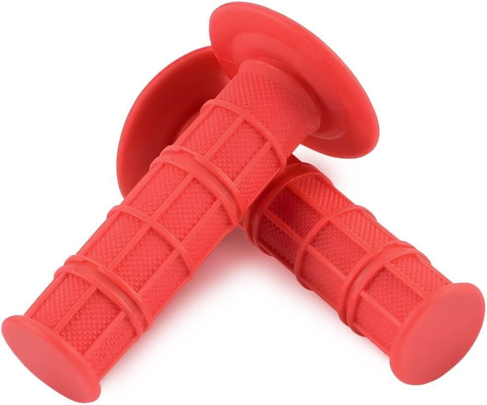 1" 25Mm Motorcycle Hand Grips, 2Pack Non Slip Rubber Handlebar, 1 Inch Diameter Comfortable Hand Bar Thruster Grips, Universal for Motorcycle, Offroad, Honda, Kawasaki, Suzuki image number 2