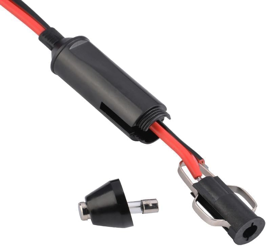 1 to 4 Car Motorcycle Cigarette Lighter Distributor Charger Splitter Extension Cable with Indicator Light image number 1