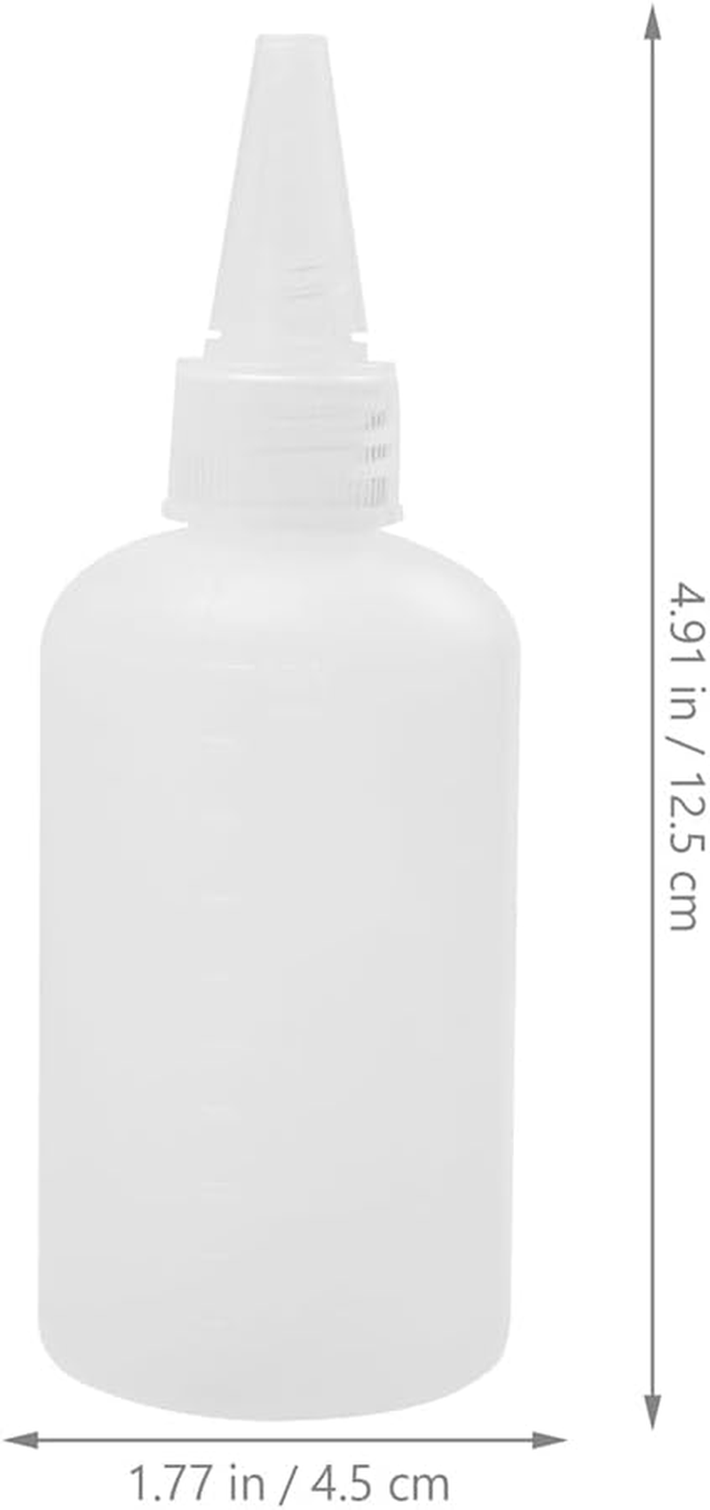 POPETPOP 20Pcs 100Ml Hair Color Bottle Applicator Hair Squeeze Bottles Shampoo Containers with Twist Top Cap PET Refillable Bottles for Hair Dyeing Salon White