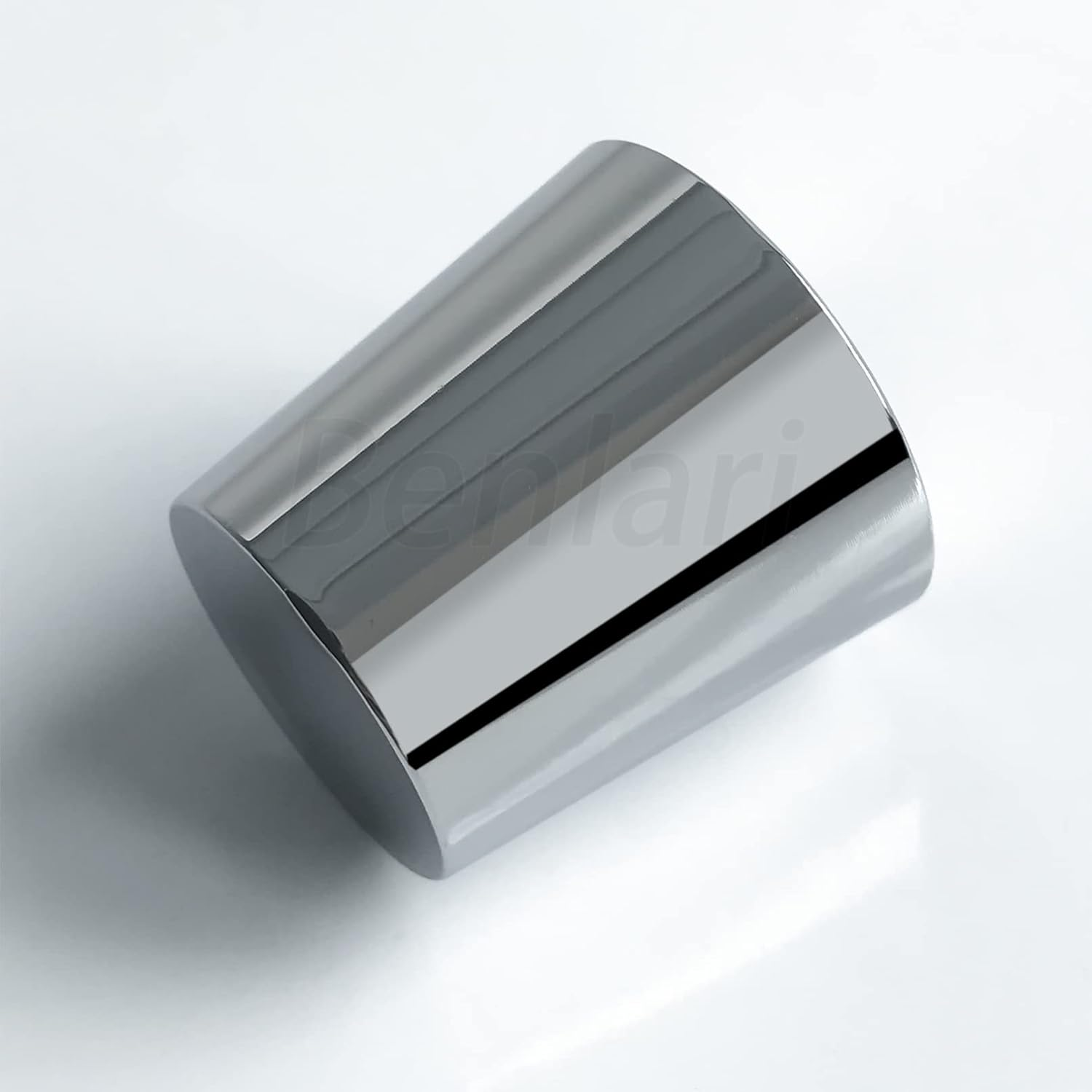 Benlari Heel Shift Eliminator Cap Compatible for Harley Davidson Touring Road King Street Electra Glide 1980-2021(Chrome) - Black image number 2