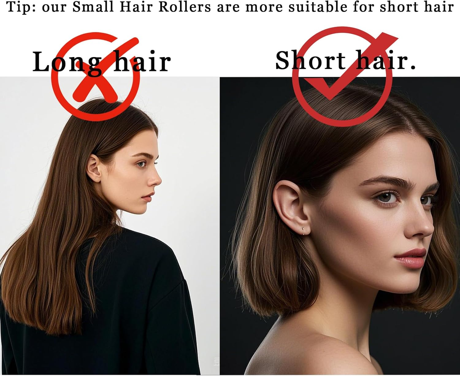 Ulifebetter 28PCS Small Rollers for Short Hair Tiny Rollers No Heat Curlers Wth Clips Small Curlers Roller for Short Hair Mini Tiny Snap on Hair Roller (Blue) - Blue image number 3