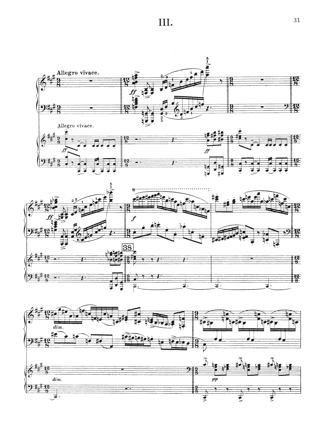 Three Piano Concertos: Nos. 1, 2, and 3: Schirmer Library of Classics Volume 2087 2 Pianos, 4 Hands image number 5