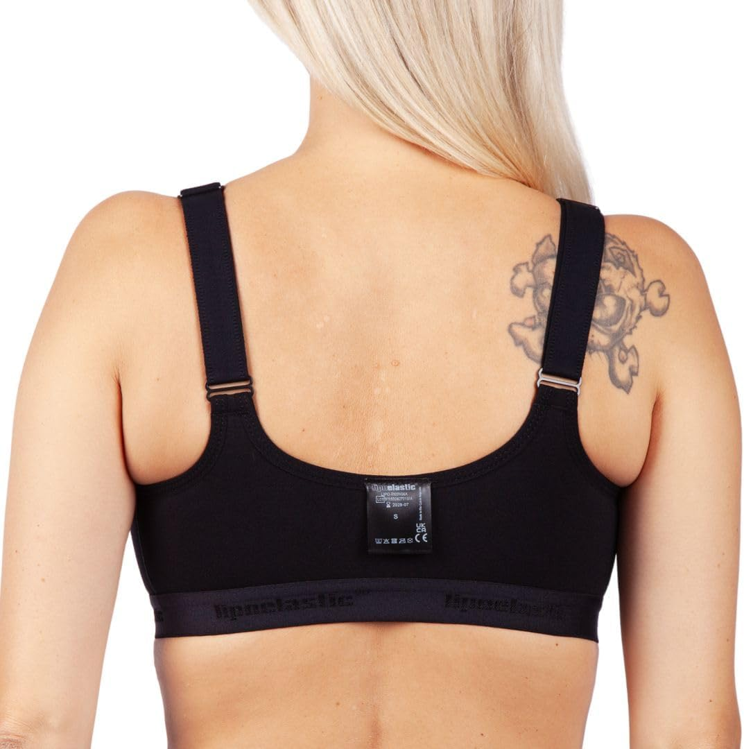 LIPOELASTIC PI Active - Medical Post Surgery Cotton Bra - Front Closure & Seamless Cups