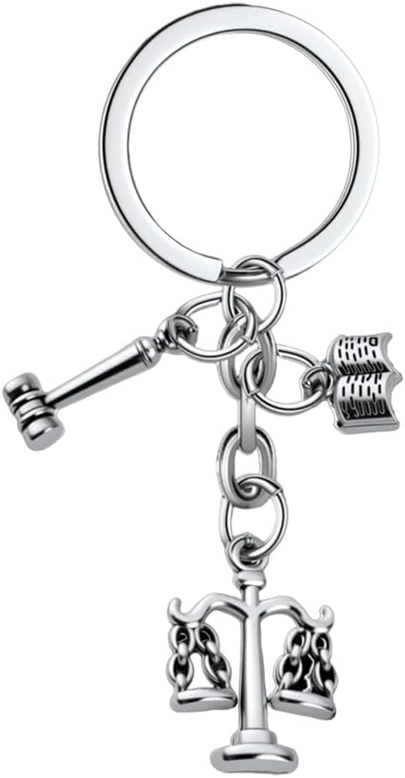 Law School Graduation Gifts for Men Women Future Lawyer Birthday Presents for Lawyers Best Friend Law School Teacher Appreciation Gifts for Lawyer Grad Gift Keychain for Son Daughter Lawyers Keychains image number 2