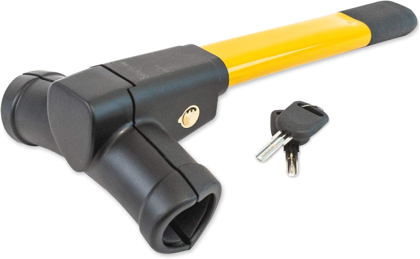 Simply SWL200 T-Bar Alloy Steel Steering Wheel Lock, Adjustable Hook, Heavy Duty, Universal Fit, Yellow, 10.2 Cm*16.2 Cm*40.5 Cm image number 4
