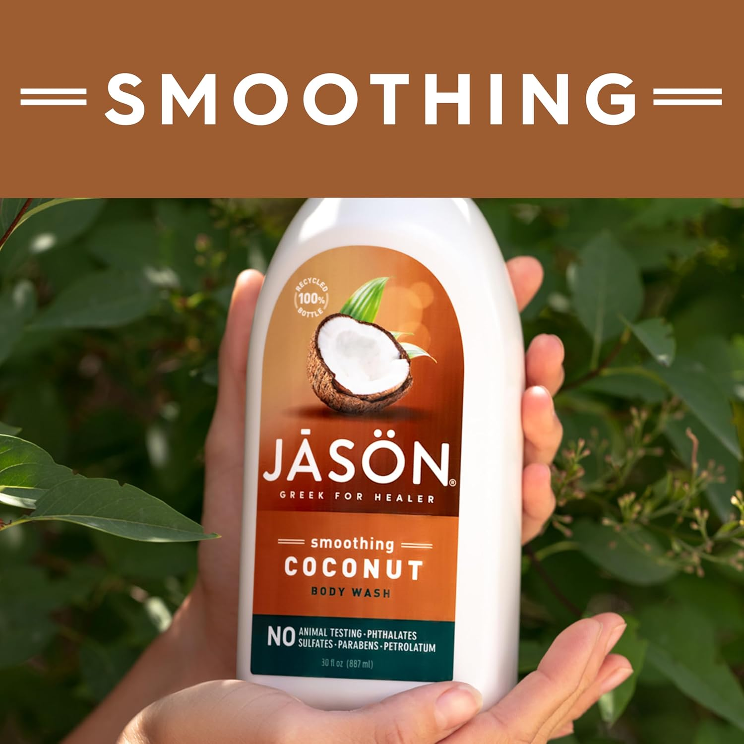 Jason Smoothing Coconut Shower Gel in Pump Bottle 887 Ml image number 3