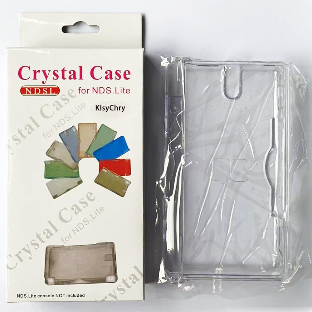 Transparent Hard Shell Case Cover Compatible with Nintendo DS Lite NDSL, Replacement Protective NDS Lite Crystal Clear Housing Case（Not for Nintendo DS or Dsi） image number 1