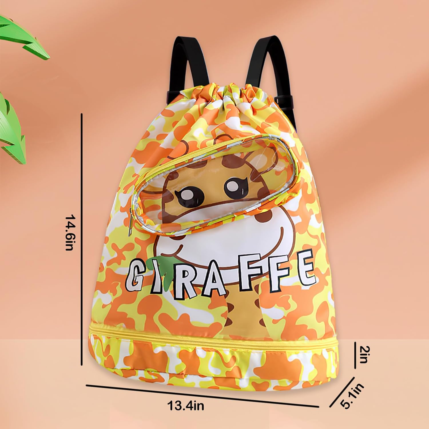 Kids Swimming Bag，Double-Layer Swimming Bag Kids Waterproof，Dry and Wet Storage Bag Adjustable Strap, Waterproof Compartment Design，Perfect Children'S Swimming Equipment Backpack. image number 3