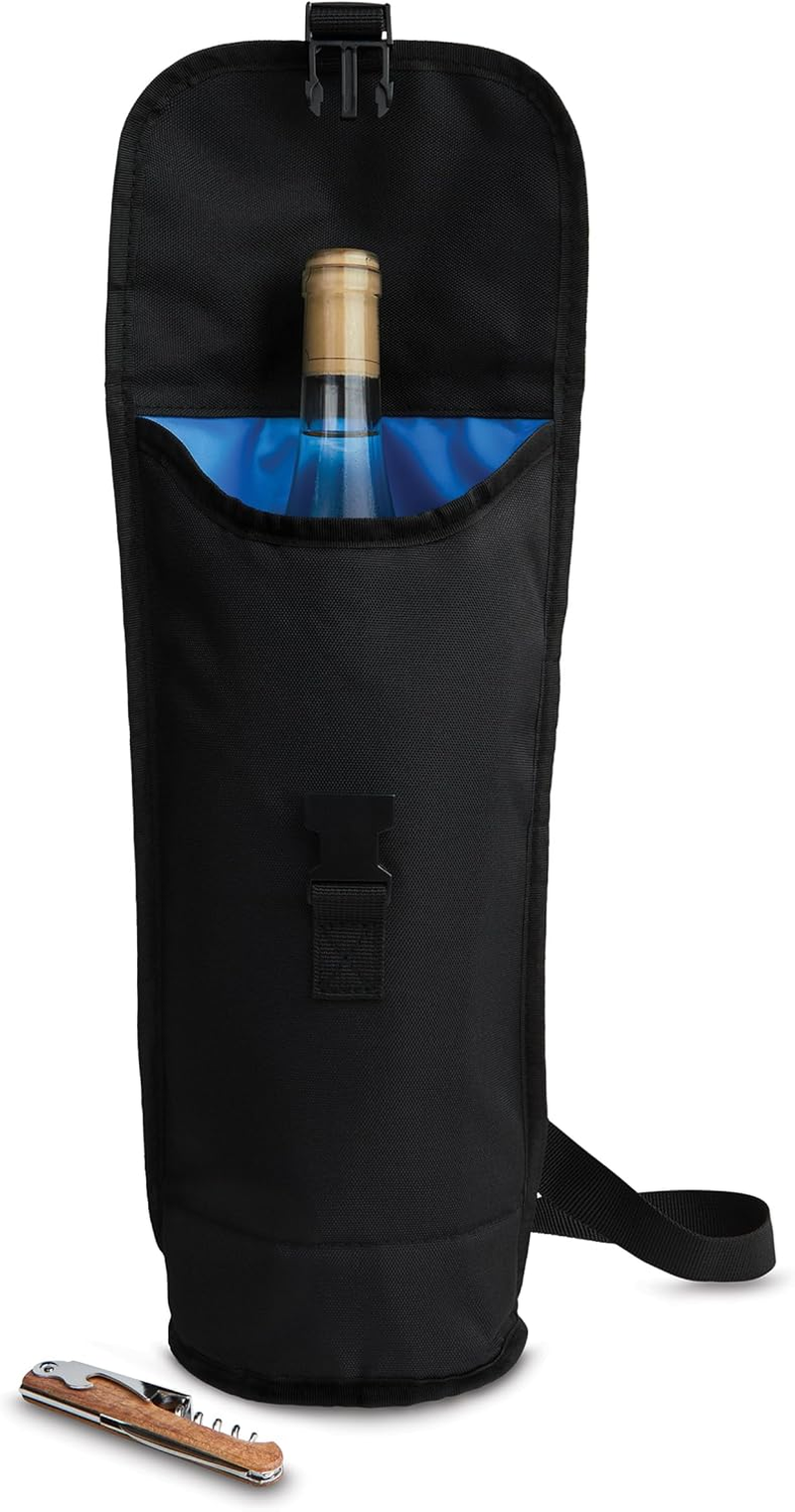 Packit Freezable Wine, Black Bag, Large image number 5