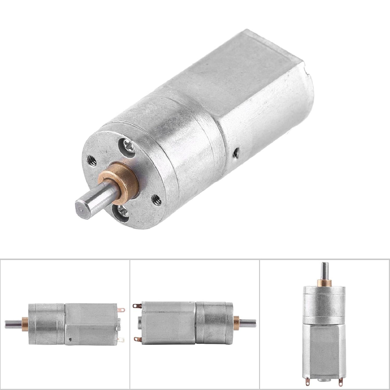 High Gear Motor, Full Metal Gears, 5 Speed Options, Electric Box, 12V DC, Outer Diameter 20Mm, with Full Metal, for Many Devices (12V 15RPM) image number 2