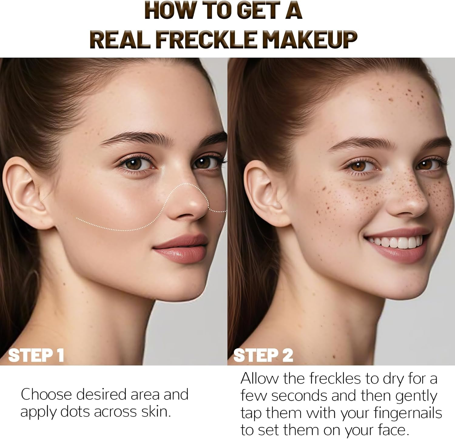 YBUETE 2Pcs Freckle Pen Makeup for Face, Professional Lifelike Face Embellishment Faux Freckle, Long-Lasting Waterproof Daily Fake Freckle Pen Makeup, Highly Pigmented Quick Dry Soft Dot Sopt Pen image number 5