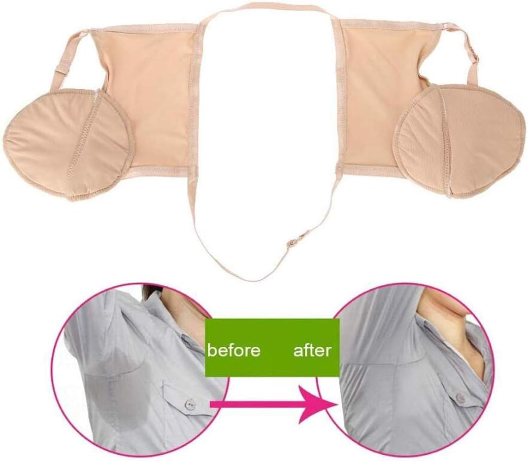 Ysswjzz Sweat Guards for Women Underarm Sweat Absorbent Bra Pads,3Pcs Reusable Cotton Armpit Durable Anti-Sweat and Anti-Odor image number 2