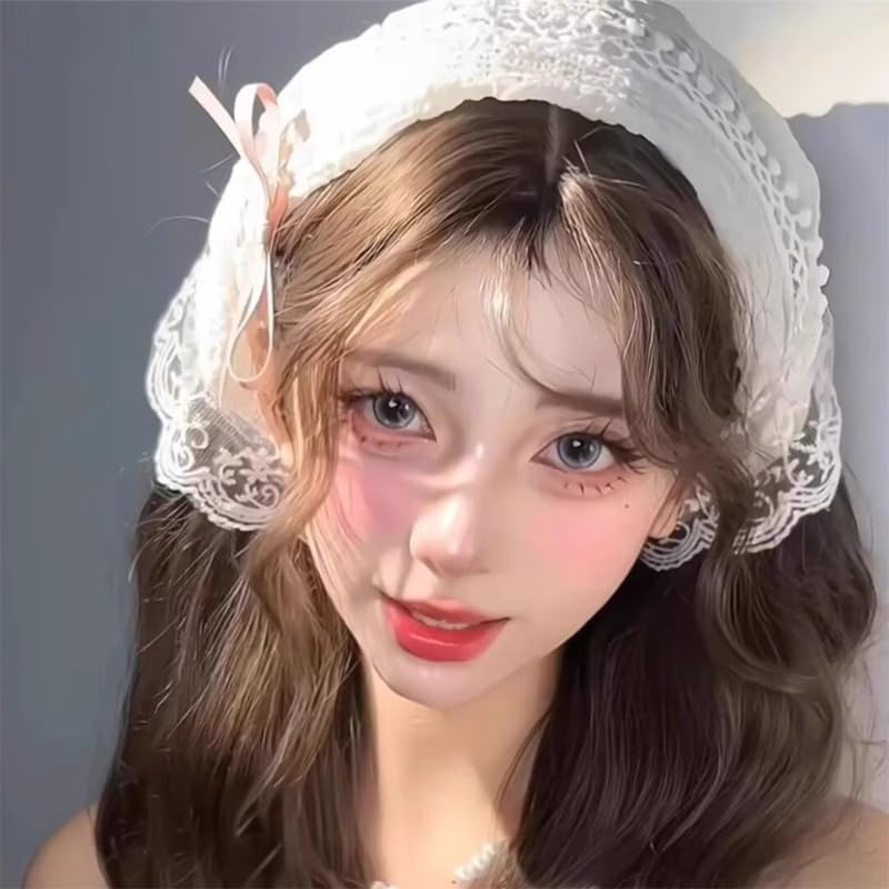 Boho Hair Scraf Headband Bandana Nonslip Headscraf Pretied Head Scarf for Women Girls Thick Thin Hair Decorations for Braids Shawls Hair Bandana Headbands for Girls Women Boho Accessories Headpiece image number 2