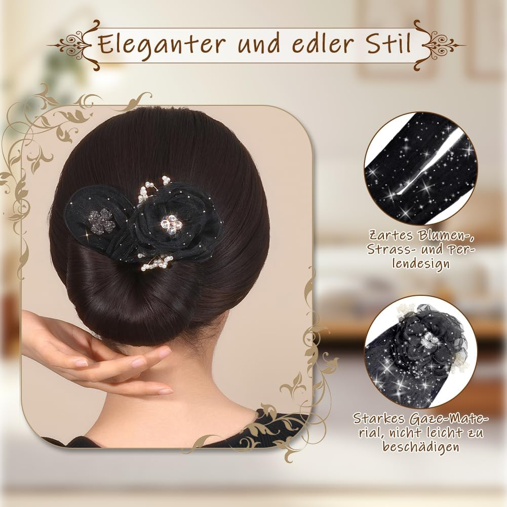 Tyafzzn Flower Hair Bun Roller, Ball Hair Clip, Deft Bun Maker, Twist Hairstyle Bun Hair Clip, Lazy Curler Hair Bun Maker, Hair Bun Maker for Women and Girls image number 2