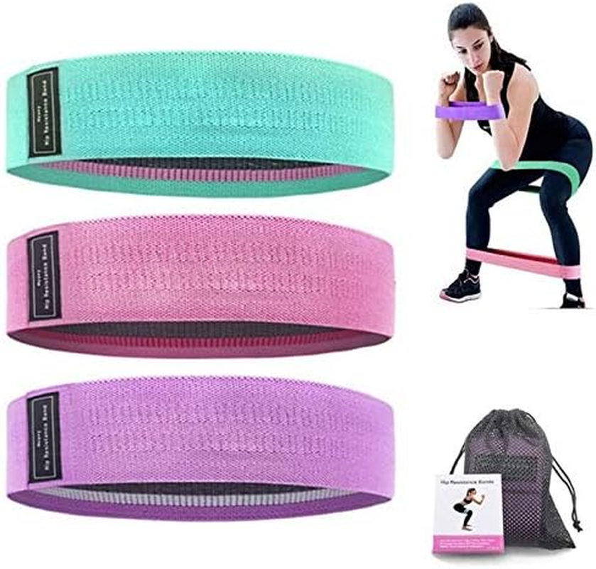 Boolavard Glute Fabric Resistance Hip Band for Legs and Butt Fabric Booty Bands for Women Men Exercise Heavy Thick Cloth Squat Band Circle