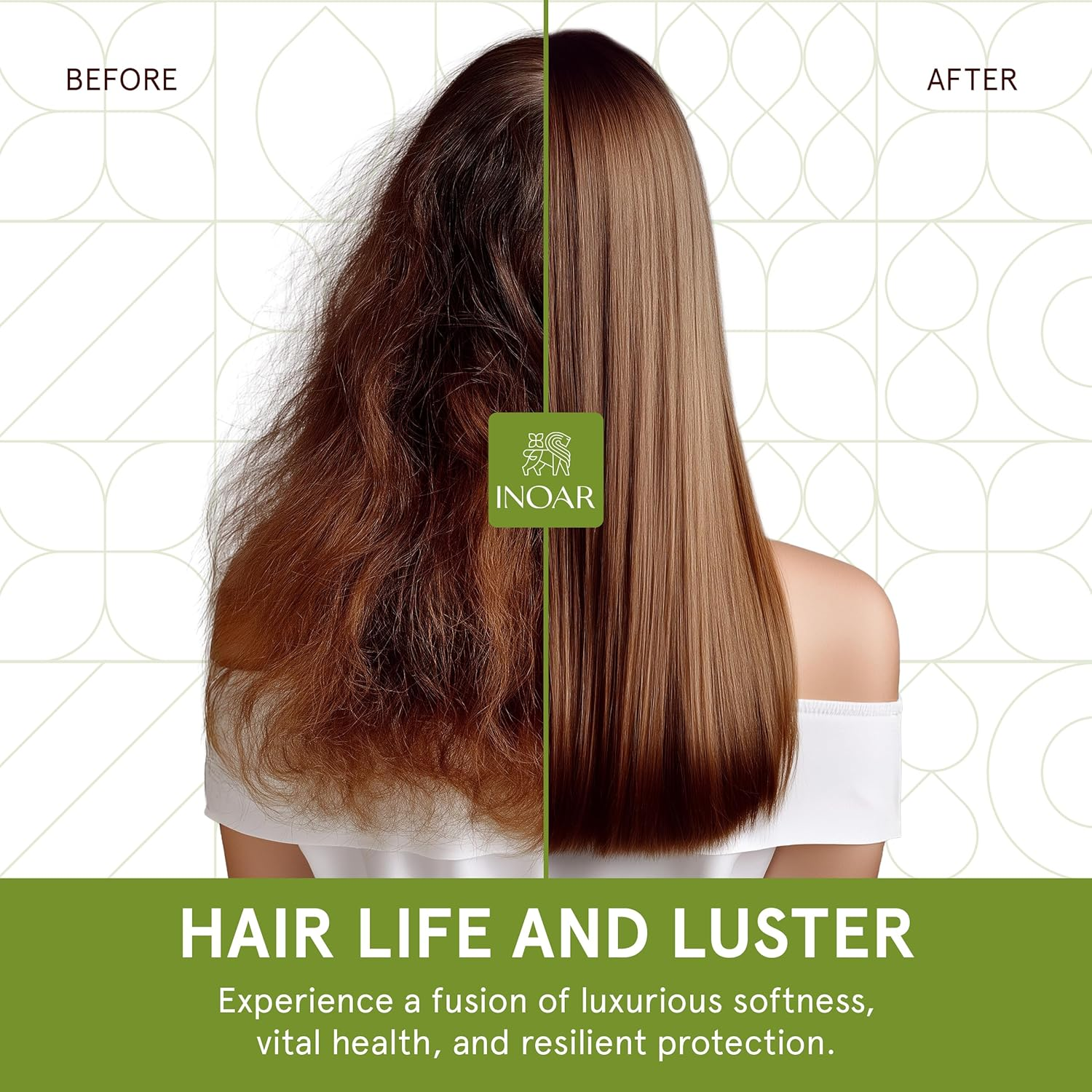 INOAR &ndash; Kalice Mask, Moisturizing Hair Mask, 7 Essential Oils, Vitamin E, Argan Oil, Moisturizing, Nourishing, Vegan Hair Product, Cruelty Free Haircare for Men and Women (8.4 Oz.) image number 2