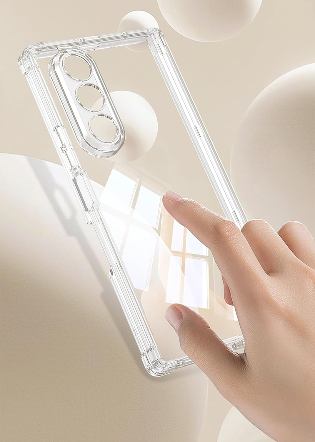 Hauw Case for Galaxy Z Fold7 5G, Ultra Thin All-Inclusive Hinge Soft Silicone Mobile Phone Case Compatible with Samsung Galaxy Z Fold7 5G, Black image number 6