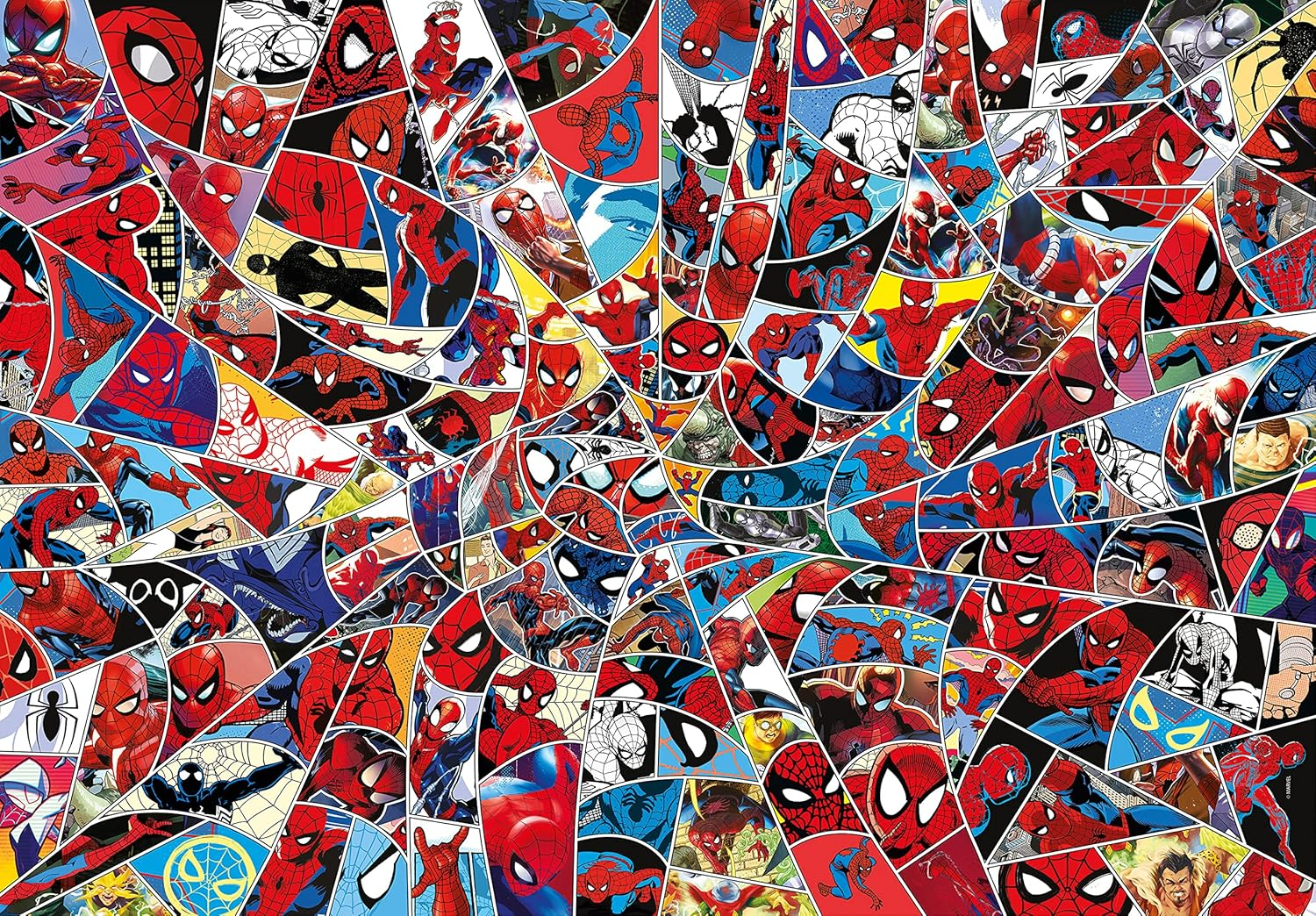 Clementoni 39657 Puzzle-Spider-Man-1000 Made in Italy, 1000 Pieces, Difficult Puzzles, Impossible, Marvel Spiderman, Adult Fun, Multicolour, Medium image number 3