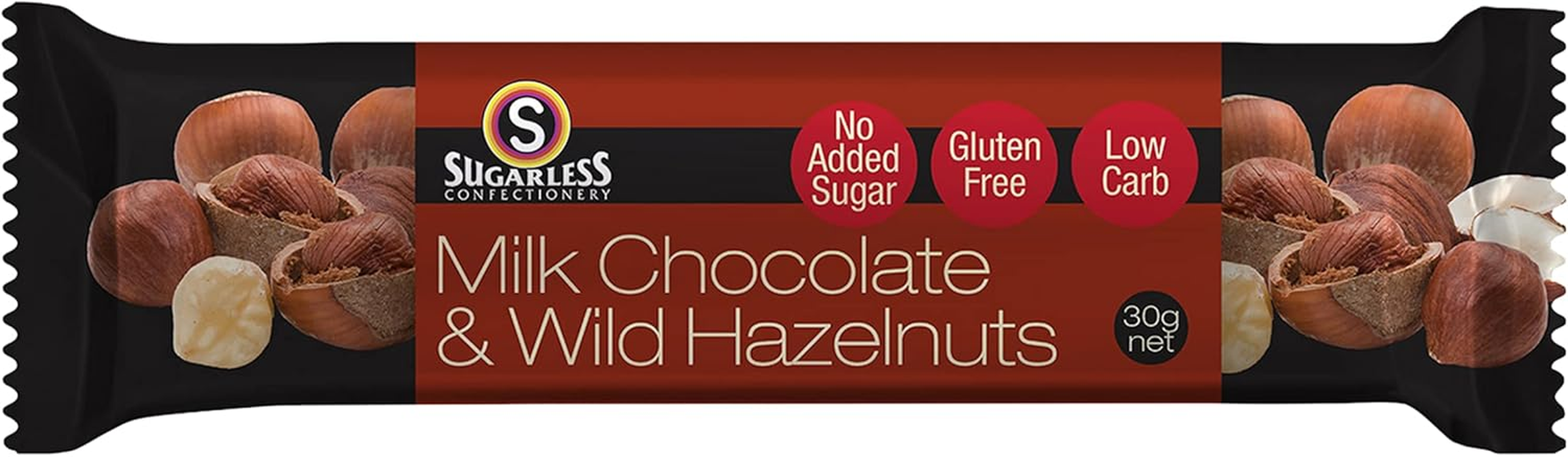 Sugarless Confectionery Dark Chocolate Snack Bar 30G image number 6