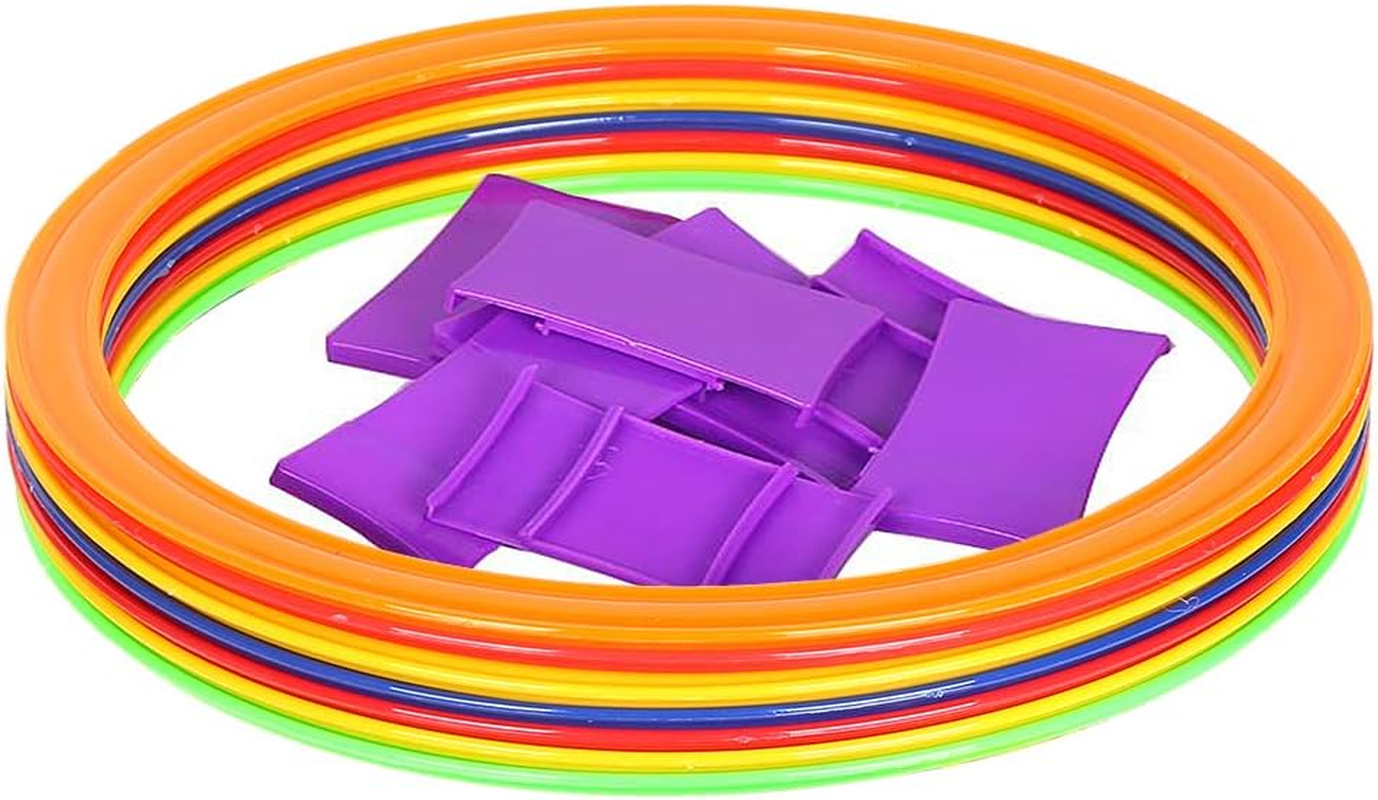 10Pcs 28Cm/38Cm Agility Speed Ring Football Soccer Basketball Sport Training Rings Equipment GTRH image number 2