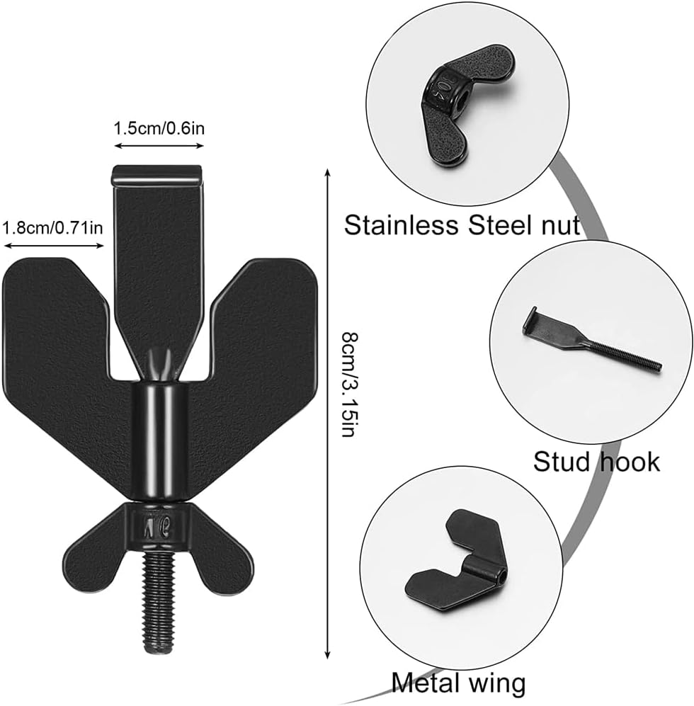 Upgrade Portable Door Lock for Travel,Suithink 304 Stainless Steel Black Door Fittings Hardware Temporary Security Lock for Home Security Hotel Apartment, Prevent Unauthorized Entry (2)