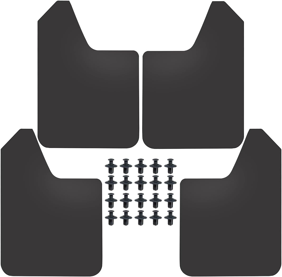 AUTOXBERT 4PCS Universal Mud Flaps Splash Mudguards for Car Pickup SUV Van Truck Mudflaps Guards Dirty Traps Fender Flares Flexible Bendable Mudguards Panels All Weather Fender image number 3