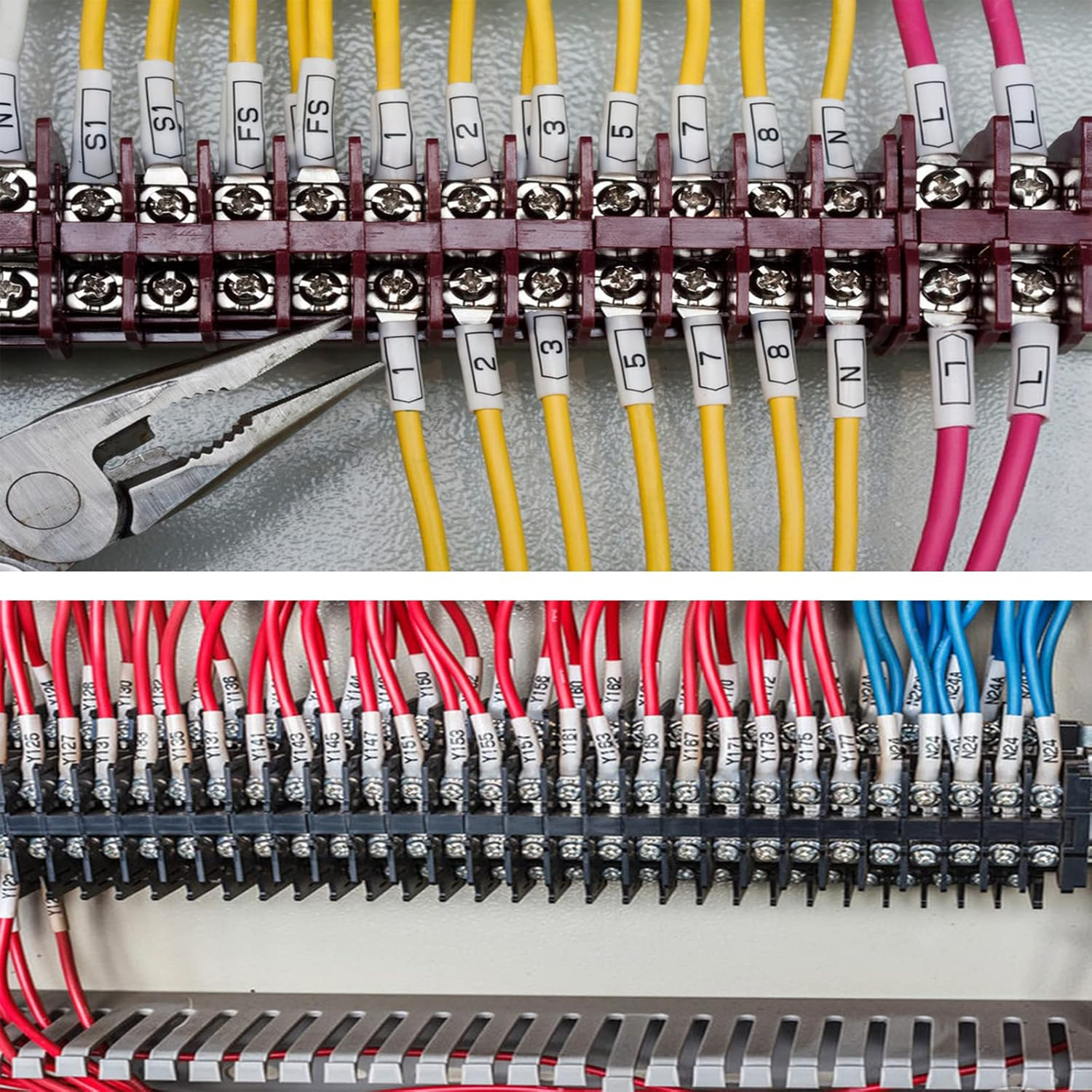 Nineleaf Compatible for Dymo Rhino 18055 S0718300 Tape 1/2'' 12Mm X 1.5M IND Heat Shrink Tube Black on Whitem for Wires Cables in Rhino 4200 5000 5200 6000 Tyco T107M Industrial Label Maker image number 5