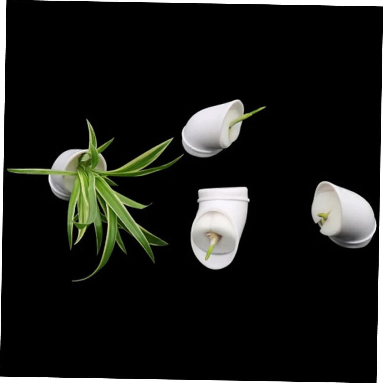 Yardwe Hydroponic Column Nursery Plant Cups Cups and Planting Sponge for Indoor Garden Hydroponics Tower for Balcony Vegetable Growing Reusable Mesh Planter for Soilless Cultivation