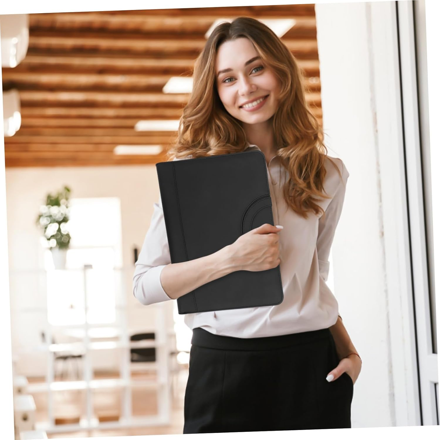 Portable Zippered Document Storage Bag Multi-Functional Organizer for Files Papers and Accessories Lightweight Design for and Travel image number 1