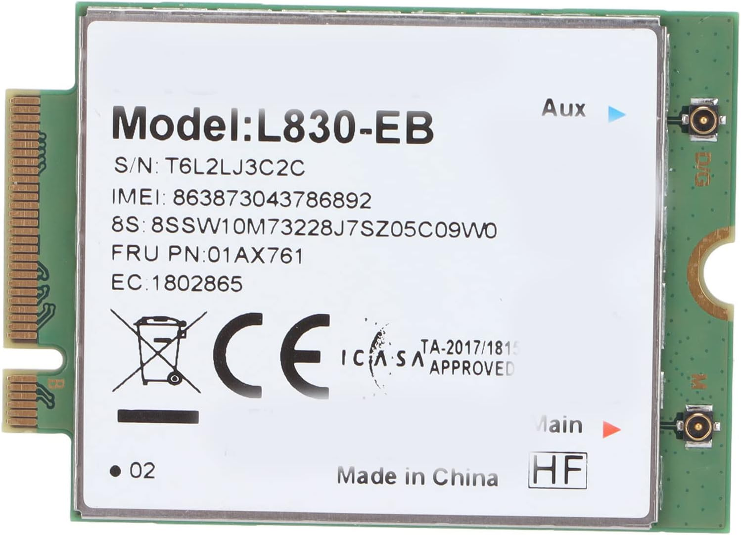 Network Card, 4G LTE FDD Module M 2 Key B Interface Computer Components for Thinkpad X280 X390 T480 P52S, Plug and Play image number 4