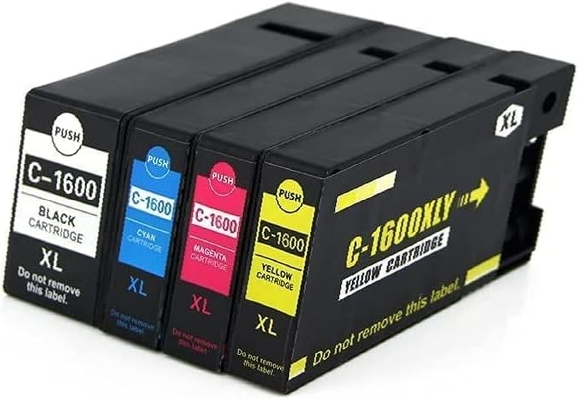4 X Generic PGI-1600XL Ink Cartridges PGI1600XL for Canon MAXIFY MB2060, MB2160, MB2360, MB2760 (1-Multicolor)