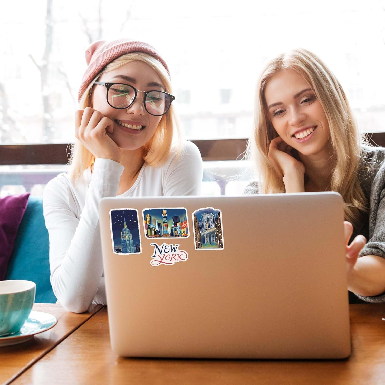 Navy Peony Iconic New York State Travel Stickers (28Pcs) &ndash; for Scrapbooks, Journals image number 5