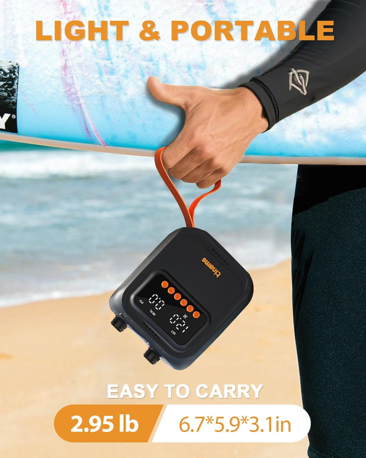 Electric SUP Pump, 20 PSI High-Pressure Paddle Boards Pump, 12V Car-Powered Inflator Deflator Quick Air Pump for Paddle Boards, Kayaks & Inflatables image number 1