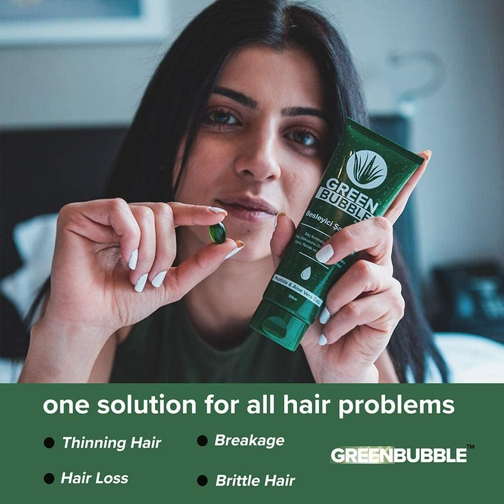 Green Bubble Hair Growth Set by Bubbly (Pack of 3) image number 3